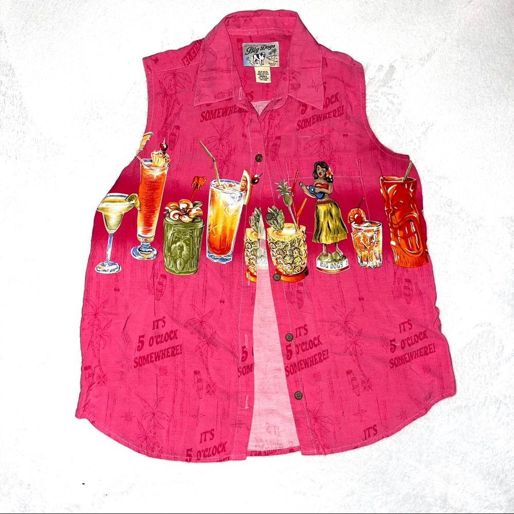 Big Dogs Vintage It’s 5 Oclock Somewhere Top Gem